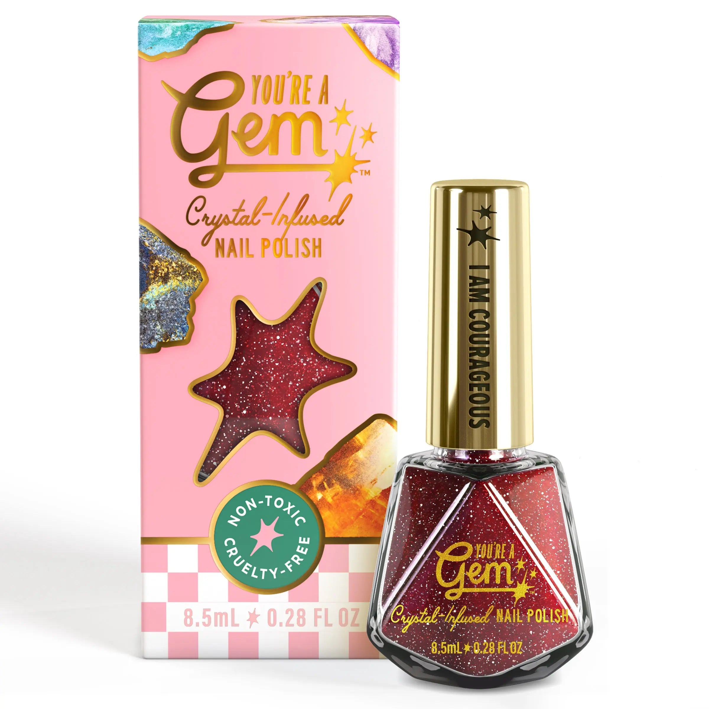 Carnelian Crystal-Infused Nail Polish My Store